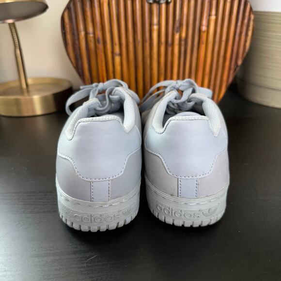 YEEZY x ADIDAS Powerphase Calabasas Leather Low Sneakers Slate Blue Gray - Picture 6 of 8